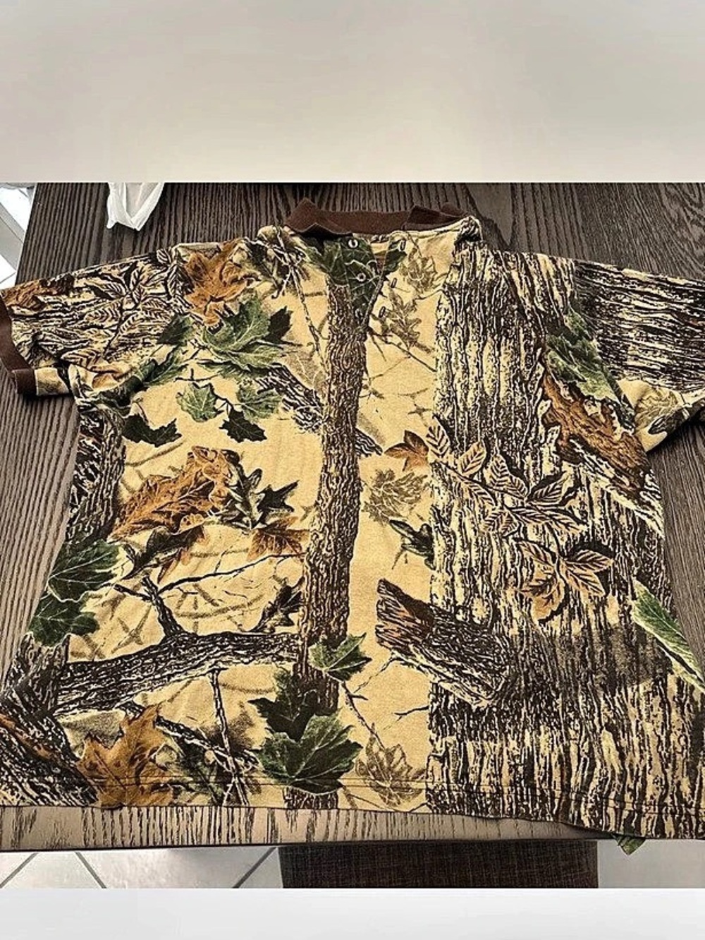 Vintage Duxbak Men's Camo Short Sleeve Shirt